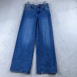 Treasure & Bond Wide Leg Jeans Denim Stretch Mid Rise Womens Blue Size 12